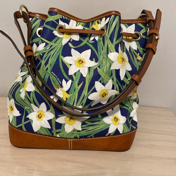 Dooney & Bourke Floral Daffodils Bucket Bag - Picture 6 of 9